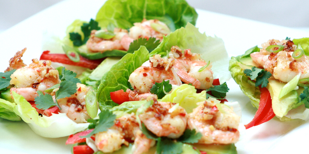 Thumb big pr0061 chilli prawns in lettuce cups